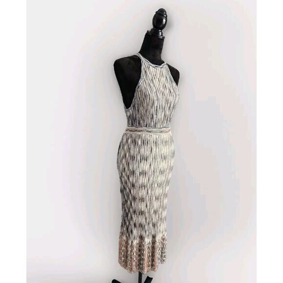 I.N.C. International Concepts Knit Halter Top & Fringe-Trim Midi Skirt L Nwt - Picture 3 of 12